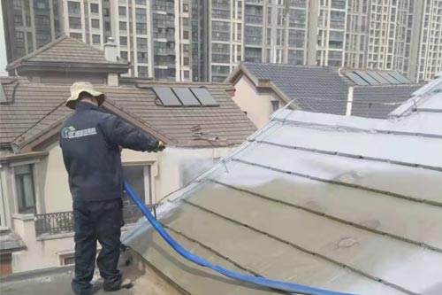 屋顶防水聚脲施工案例