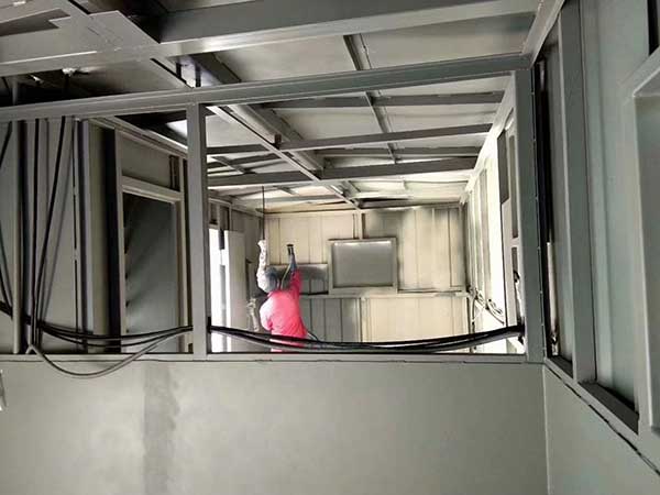 集装箱移动房聚氨酯保温施工