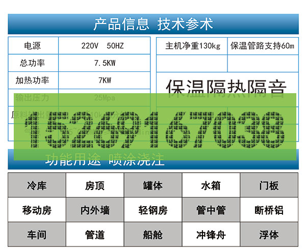 JNJX-IIIE聚氨酯发泡机技术参数