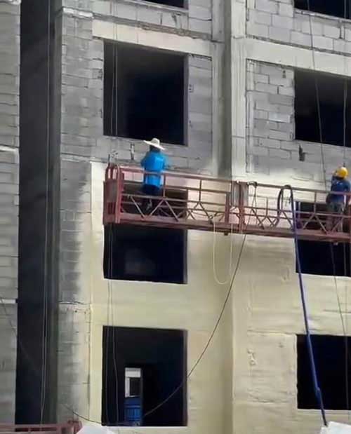 外墙保温喷聚氨酯泡沫案例