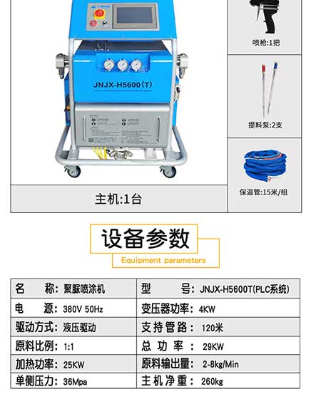 H5600(T)PLC编程聚脲喷涂机设备(图3) H5600T-PLC编程聚脲喷涂机设备3